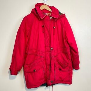 Vintage Boho Dash Pink Quilted Parka Jacket